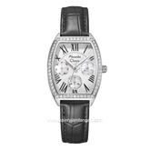 Alexandre Christie AC 2B86 BF Multifunction Gray Silver Leather Strap